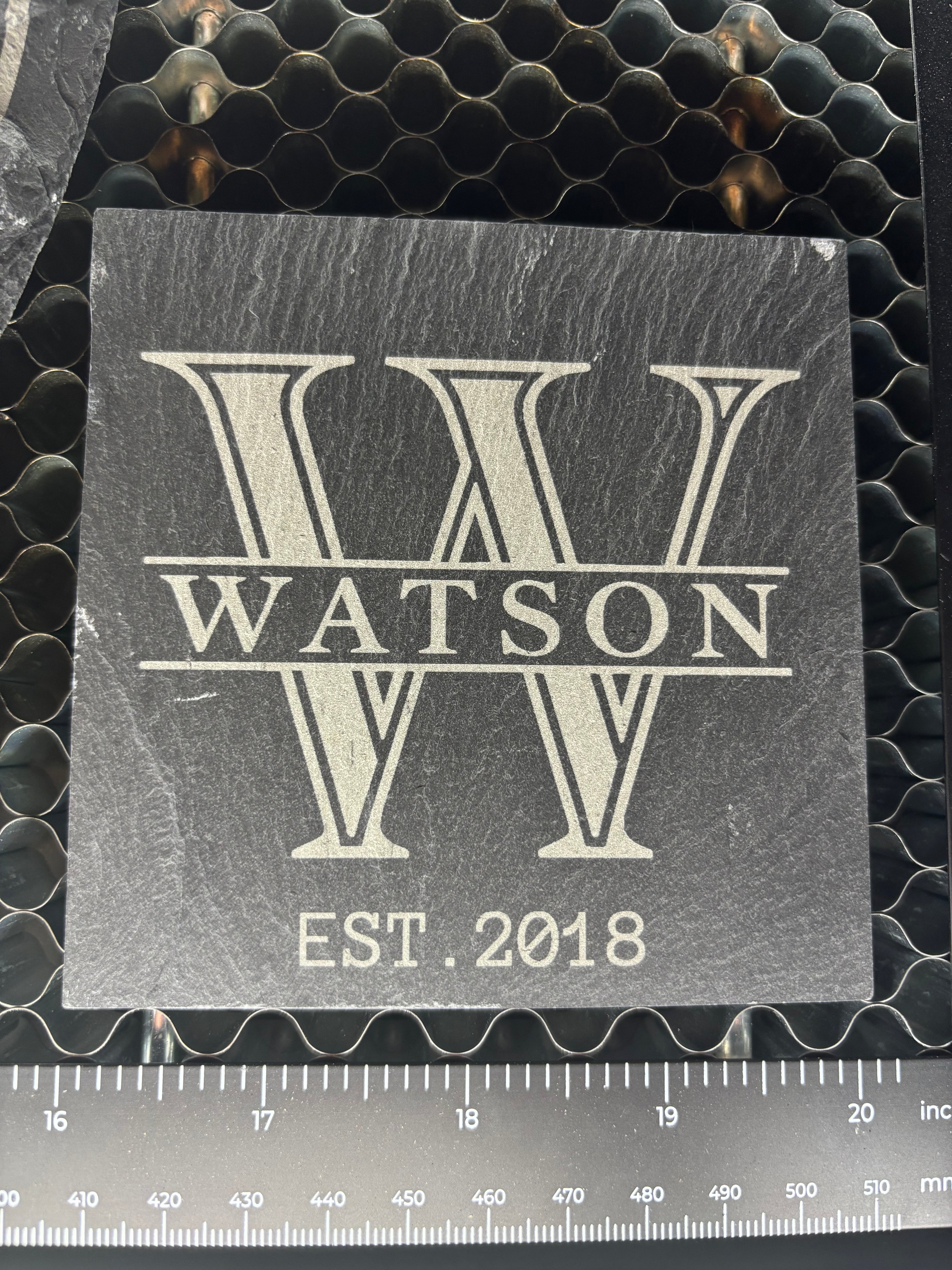 Round & Square Engraved Slate Drink Coasters