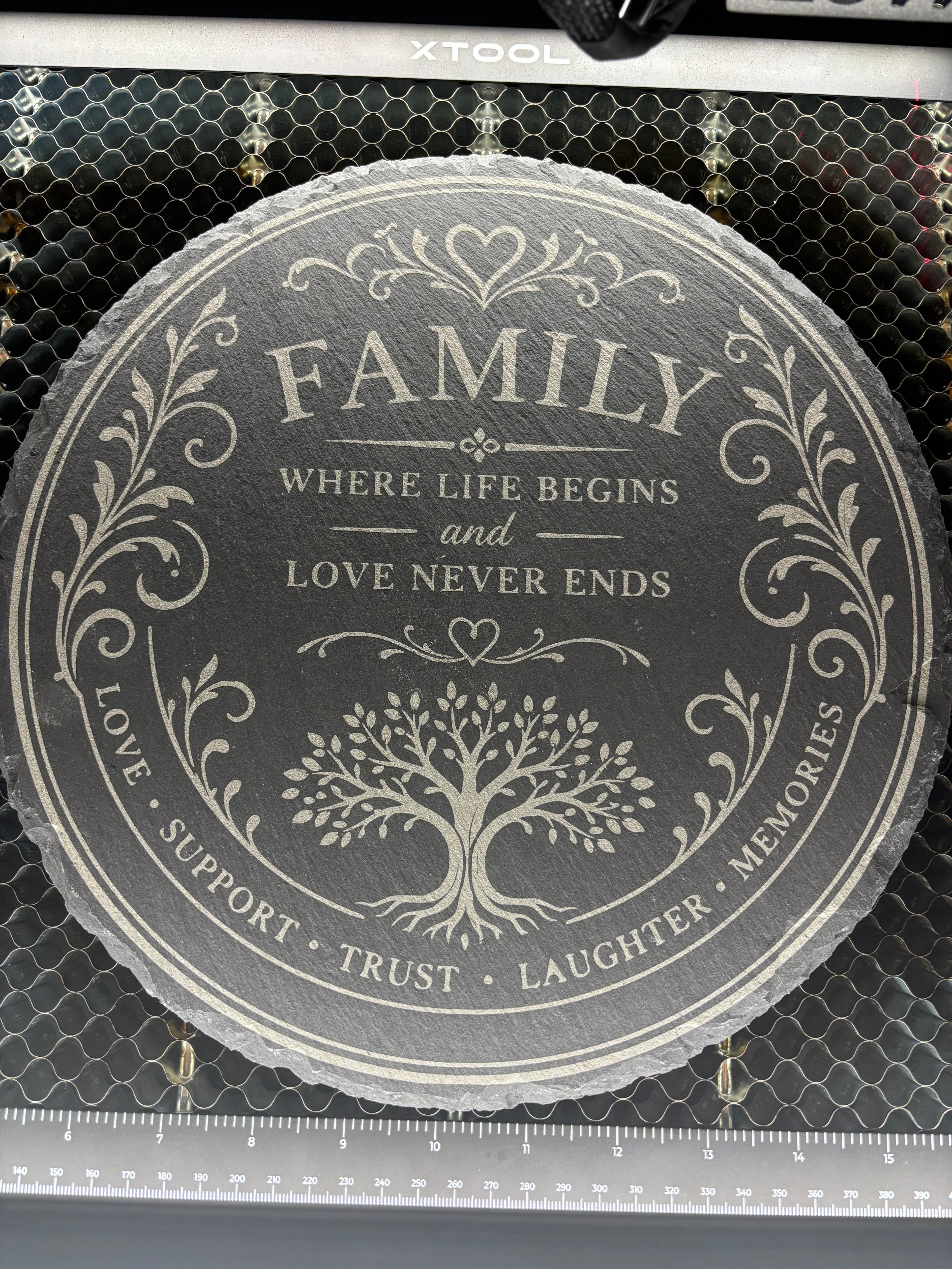 Engraved Slate Serving Platter