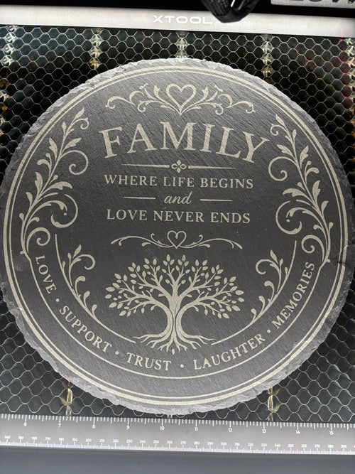 Engraved Slate Serving Platter